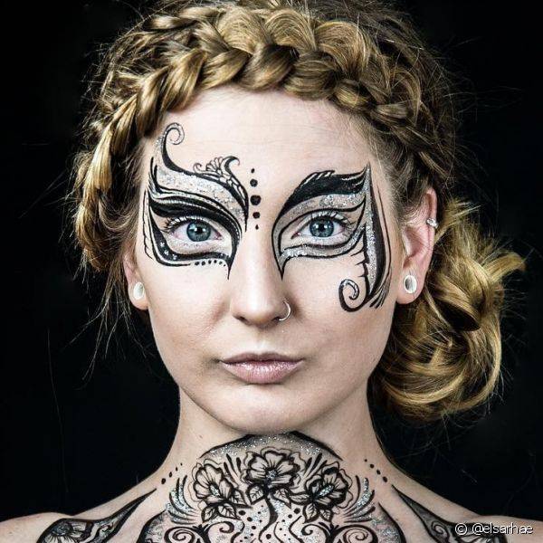 Confira todos os detalhes sobre o desafio de maquiagem art?stica de NYX Professional Makeup no Brasil! (Foto: Instagram @elsarhae)